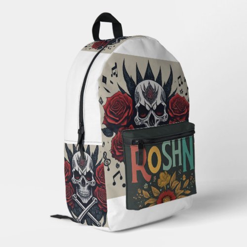 Rock and Roll Concert T_Shirt Design Printed Backpack