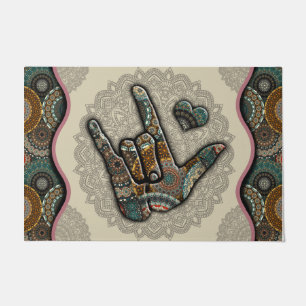 Rock And Roll Doormat, Rock On, Rock n Roll Lover Doormat