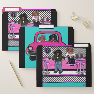 Rock and Roll Doxies File Folder