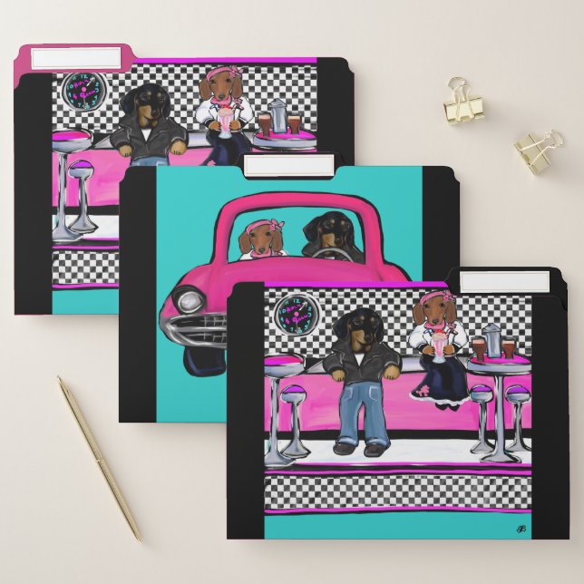 Rock and Roll Doxies File Folder (Set)