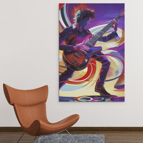 Rock and Roll Dream Guitarist Poster