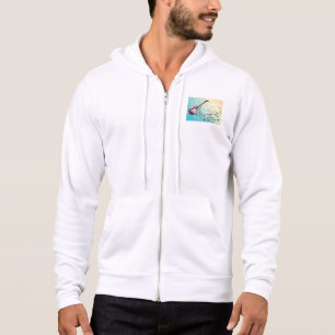 Rock and Roll Electric Guitar Swirling Music Notes Hoodie