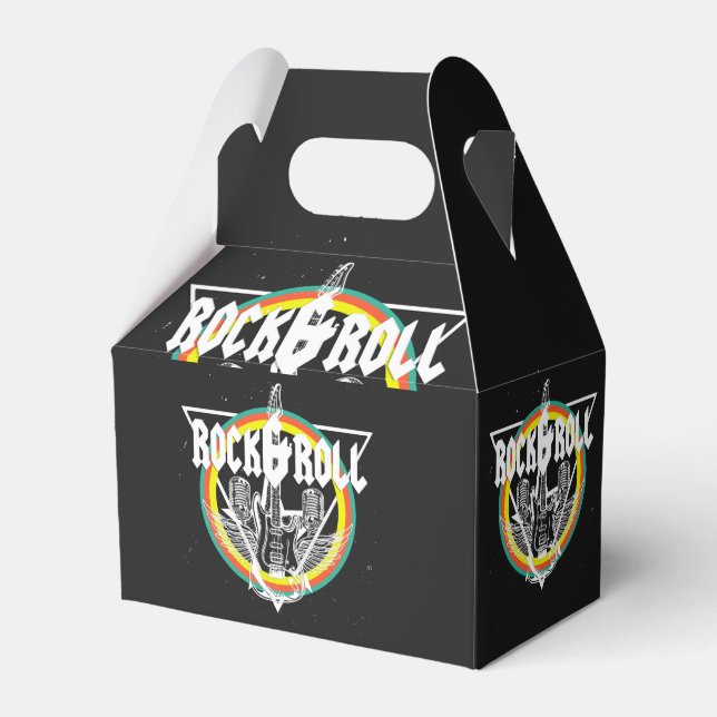  Rock and Roll  Favor Box (Front Side)