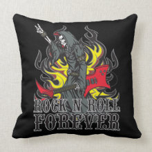 Rock and Roll Forever Decorative Pillow throwpillow