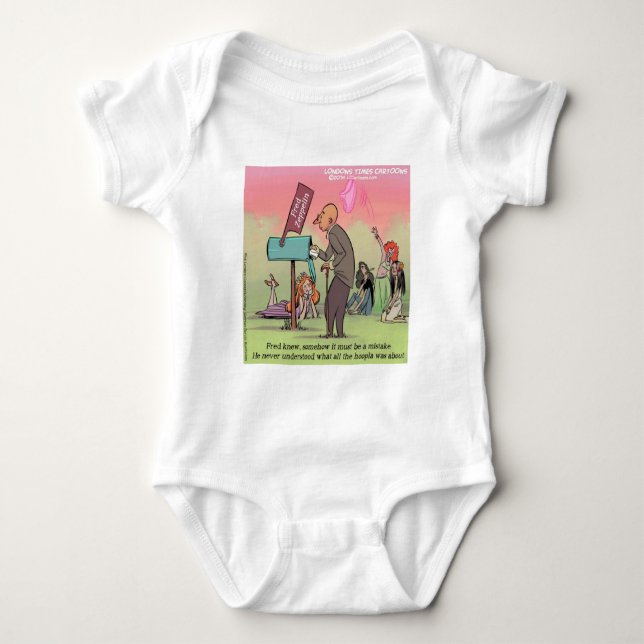 Rock And Roll Fred Funny Baby Bodysuit (Front)