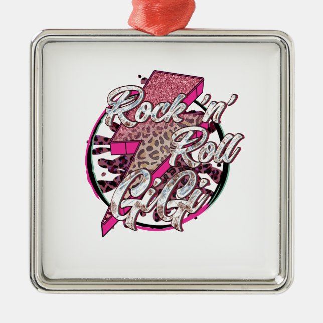 Rock And Roll Gigi Metal Ornament (Front)