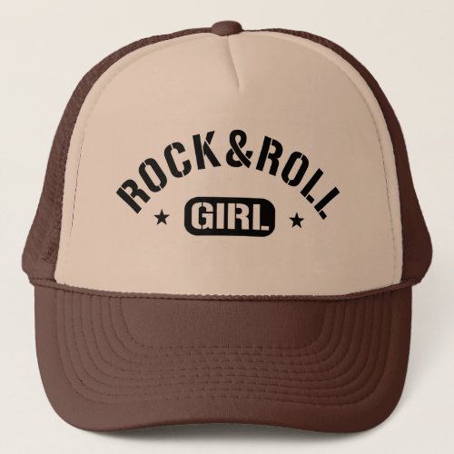 Rock And Roll Girl Trucker Hat