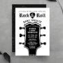 Rock and Roll Guitar Baby Shower Invitation