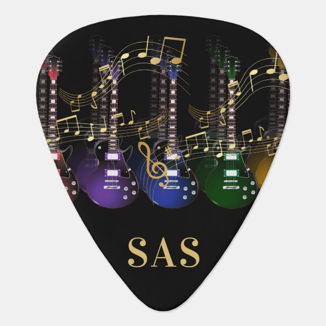Rock and Roll Guitar Guitar Pick (Front)