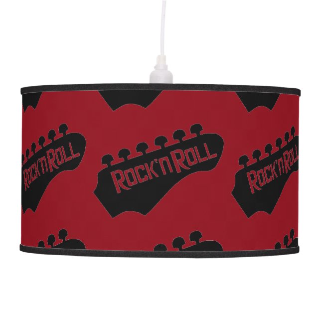 Rock and Roll Guitar Hanging Lamp (Front)