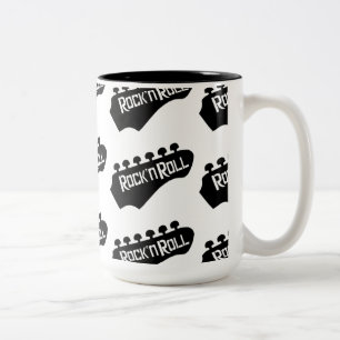 Rock and Roll Guitar Pattern Mug