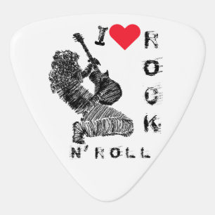 Rock and Roll Guitar Pick Rock Music Guitarist