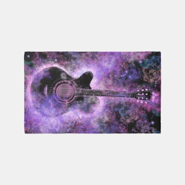 Rock and Roll Guitar Rug (Front)