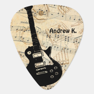 Rock and Roll Guitar Sound Wave Guitar Pick