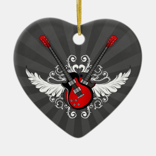 Rock and Roll Guitars ornament