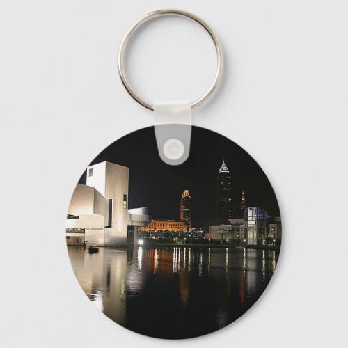 Rock and Roll Hall of Fame Cleveland Ohio Keychain
