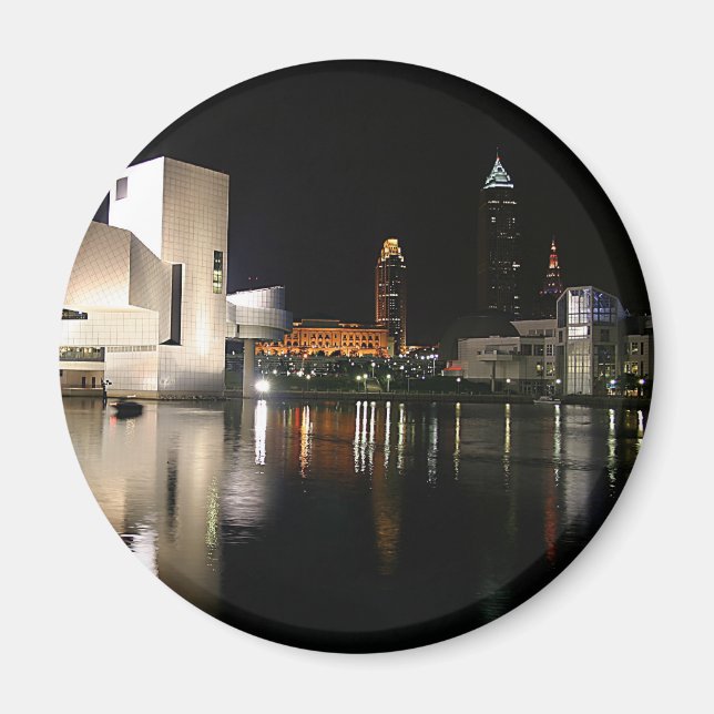 Rock and Roll Hall of Fame Cleveland Ohio Magnet (Front)