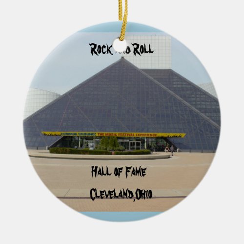 Rock and Roll Hall of Fame ClevelandOhio Ornament