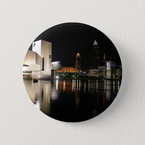 Rock and Roll Hall of Fame Cleveland Ohio Pinback Button