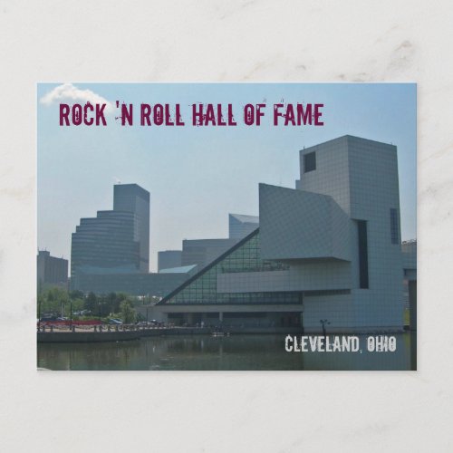 Rock and Roll Hall of Fame Cleveland Ohio Postcard