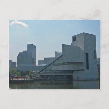 Rock And Roll Hall Of Fame Cleveland Ohio Postcard by teknogeek at Zazzle