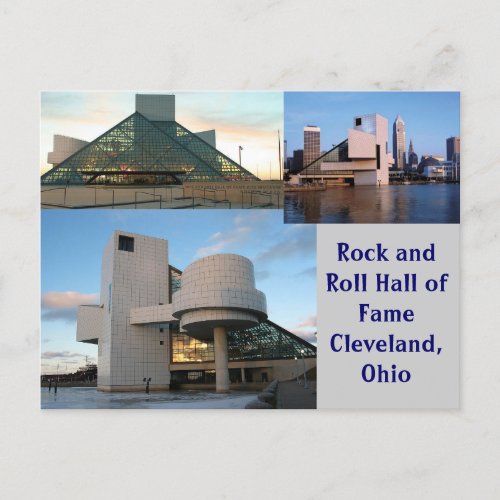Rock and Roll Hall of Fame Cleveland Ohio Postcard