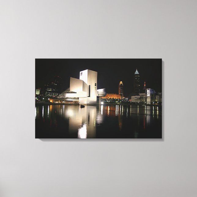 Rock and Roll Hall of Fame & Museum, Cleveland OH Canvas Print (Front)