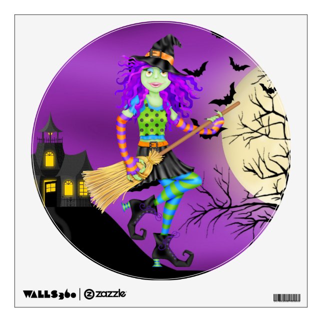 Rock and Roll Halloween Wall Sticker (Front)