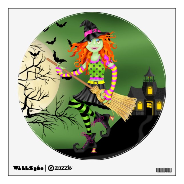 Rock and Roll Halloween Wall Sticker (Front)