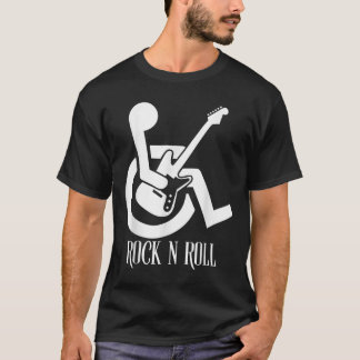 Rock And Roll Handicap Parking Funny Acoustic Guit T-Shirt