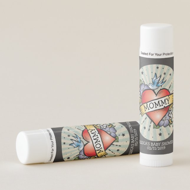 Rock and Roll Heart Tattoo Lip Balm (Front)