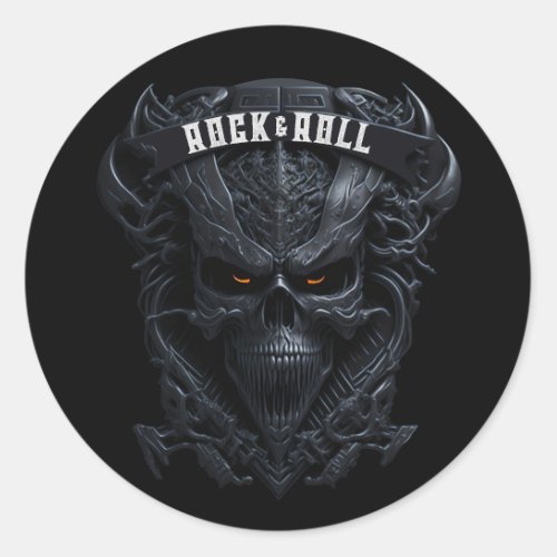 Rock And Roll Heavy Metal Grunge Musician Band Gig Classic Round Sticker