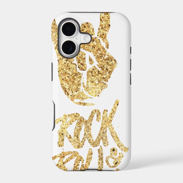Rock and Roll Iphone Case (Back)