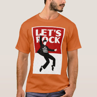 Rock and Roll Jailhouse Elvis Minimalist art funny T-Shirt