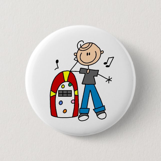 Rock And Roll Juke Box Button (Front)