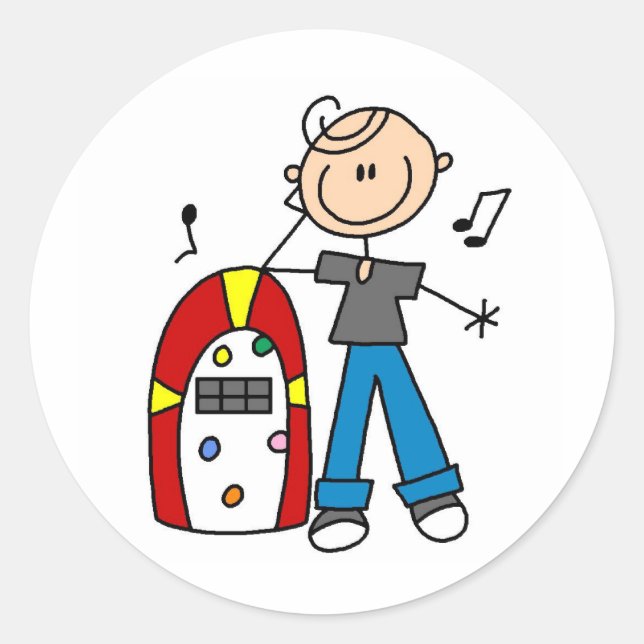 Rock And Roll Juke Box Sticker (Front)