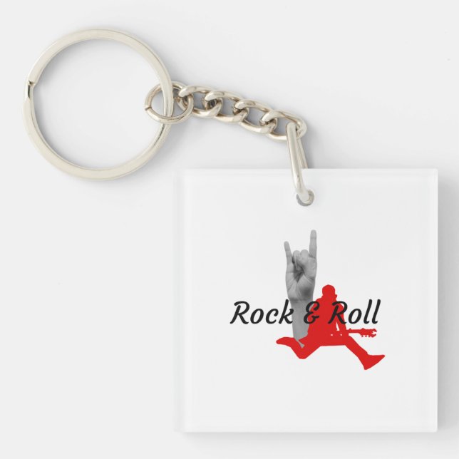 Rock And Roll Keychain (Front)