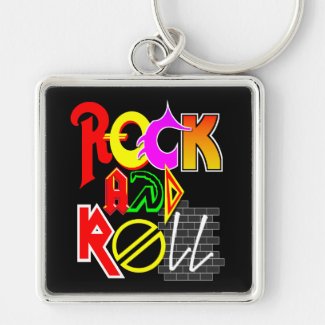 Rock and Roll Keychain (Black)