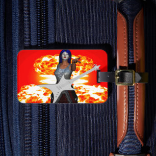 Rock and Roll Luggage Tag