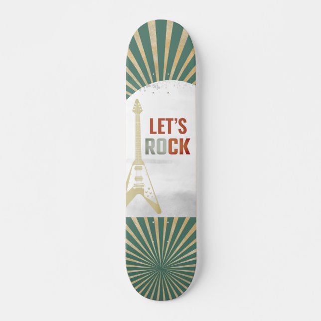 Rock and Roll Modern Skateboard (Front)