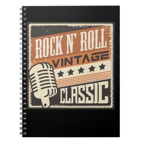 Rock and Roll Music 1950s Rockabilly US Notebook