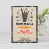 Rock and roll music dance invitation (Standing Front)