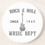 Rock And Roll Music Department Drink Coaster at Zazzle