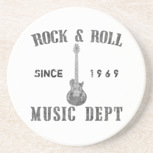 Rock and Roll Music Department Drink Coaster