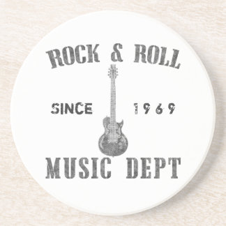 Rock and Roll Music Department Drink Coaster
