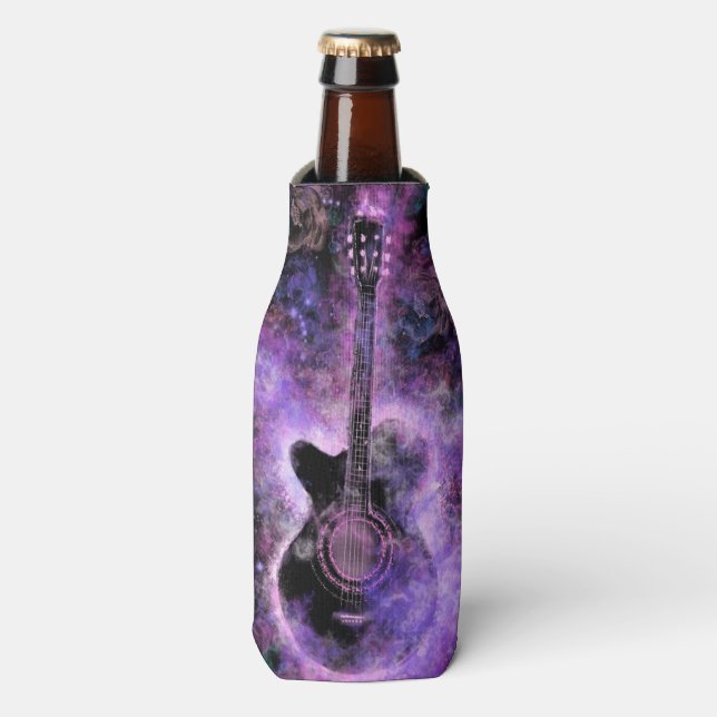 Rock and Roll Music Guitar Bottle Cooler (Bottle Front)