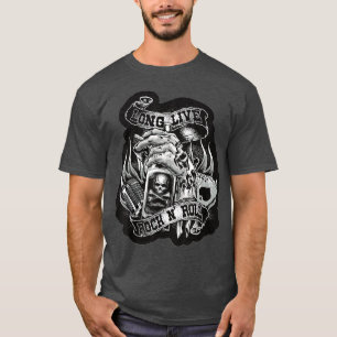 Rock And Roll Music Guitar Vintage Lover Mens Wome T-Shirt