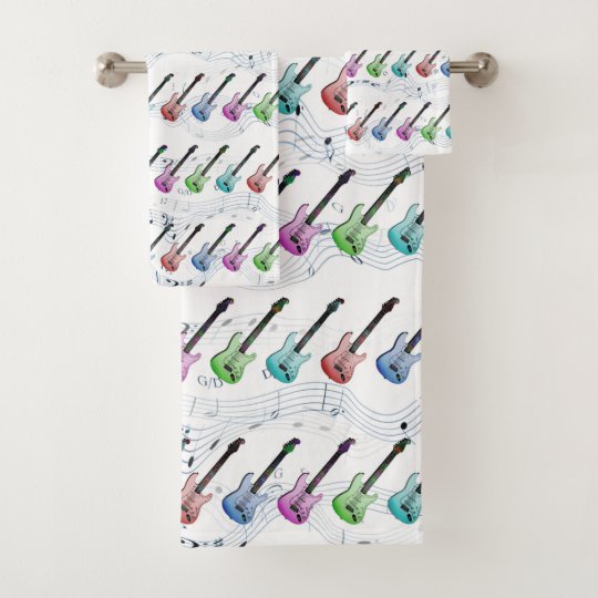 Rock and Roll Music Towel Set | Zazzle.com