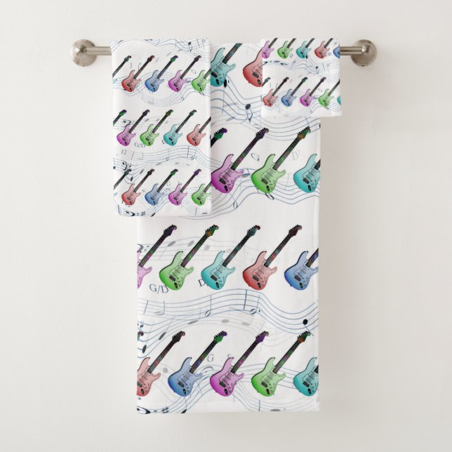 Rock and Roll Music Towel Set (Insitu)