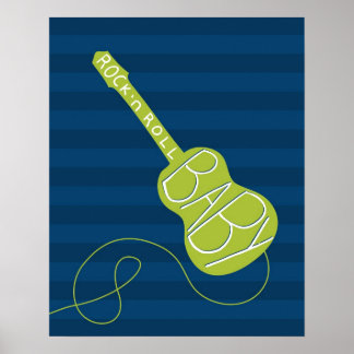 Rock and Roll nursery art Poster